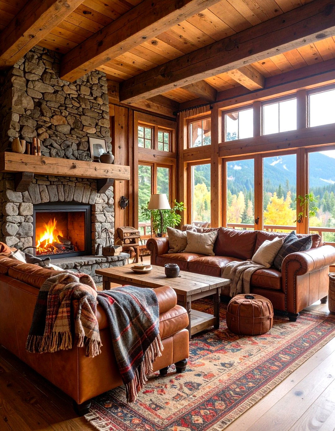 The Rustic Cabin Living Room - 30 home decor ideas living room