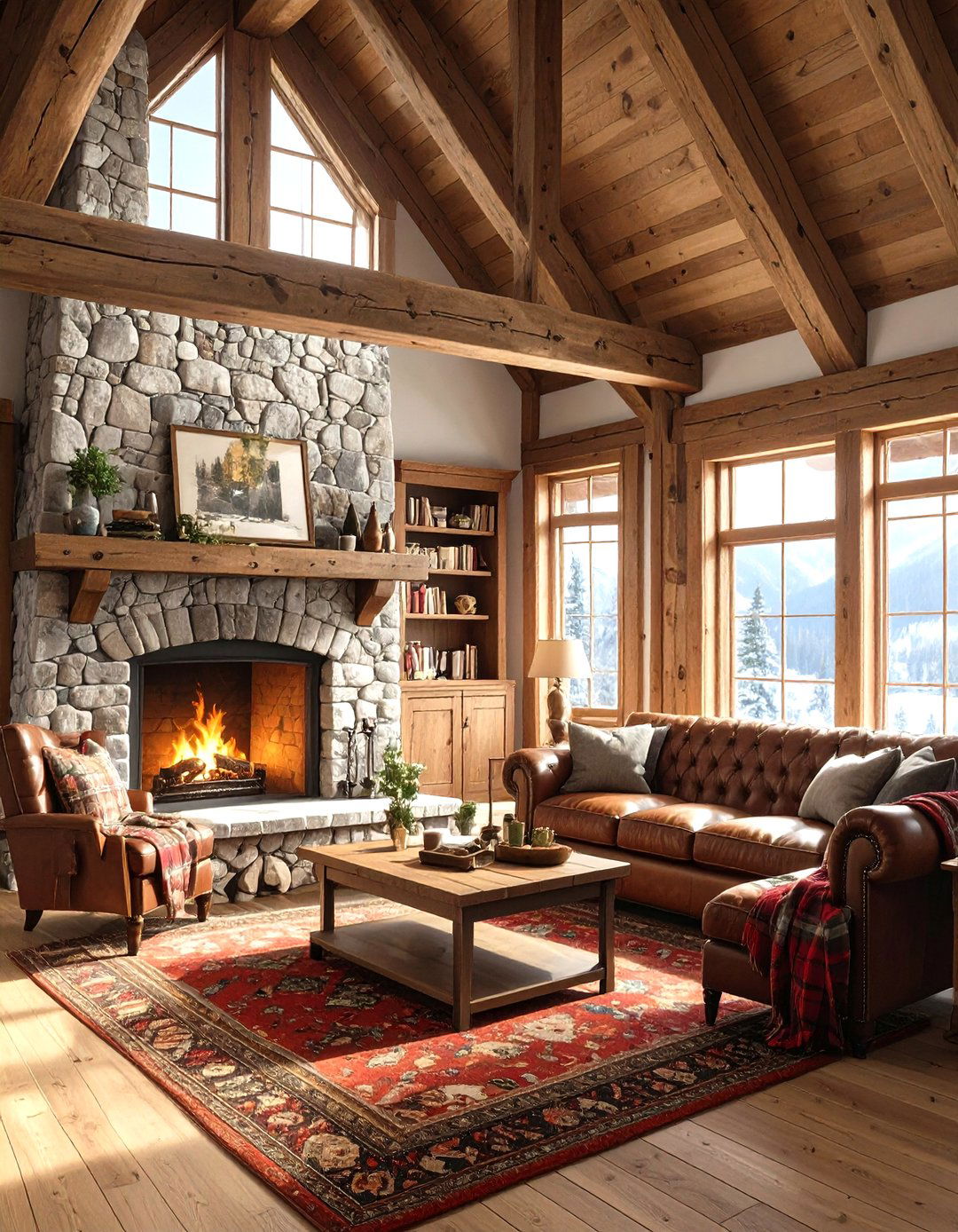 The Rustic Cabin Living Room - 30 how to design a living room ideas