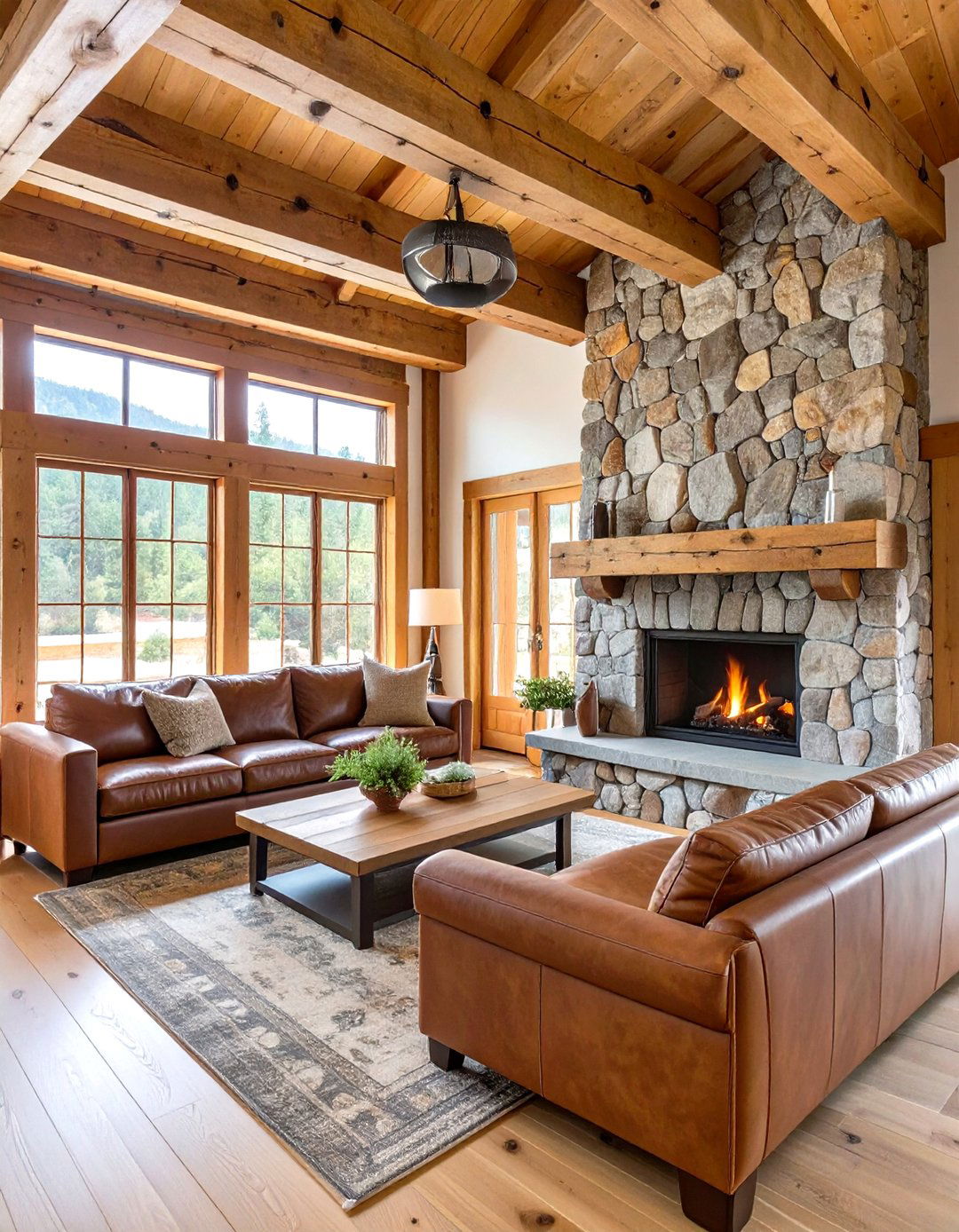 The Rustic Cabin Living Room - 30 interior design for living room ideas