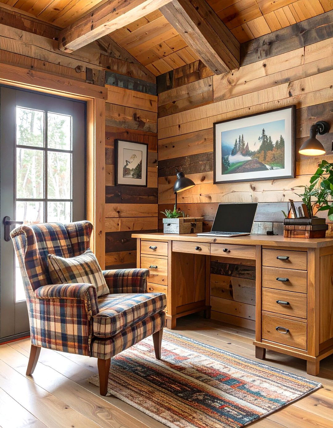 The Rustic Cabin Retreat - 30 home office ideas for him