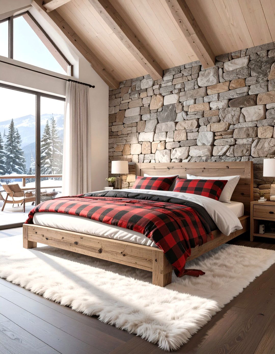 The Rustic Cabin Retreat Bedroom