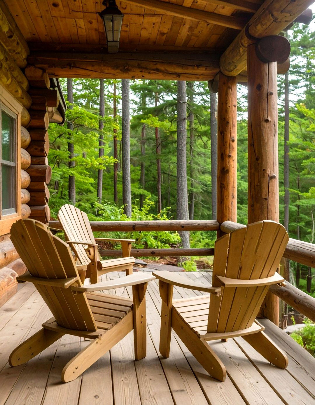The Rustic Cabin Style Back Porch - 30 covered patio ideas attached to house
