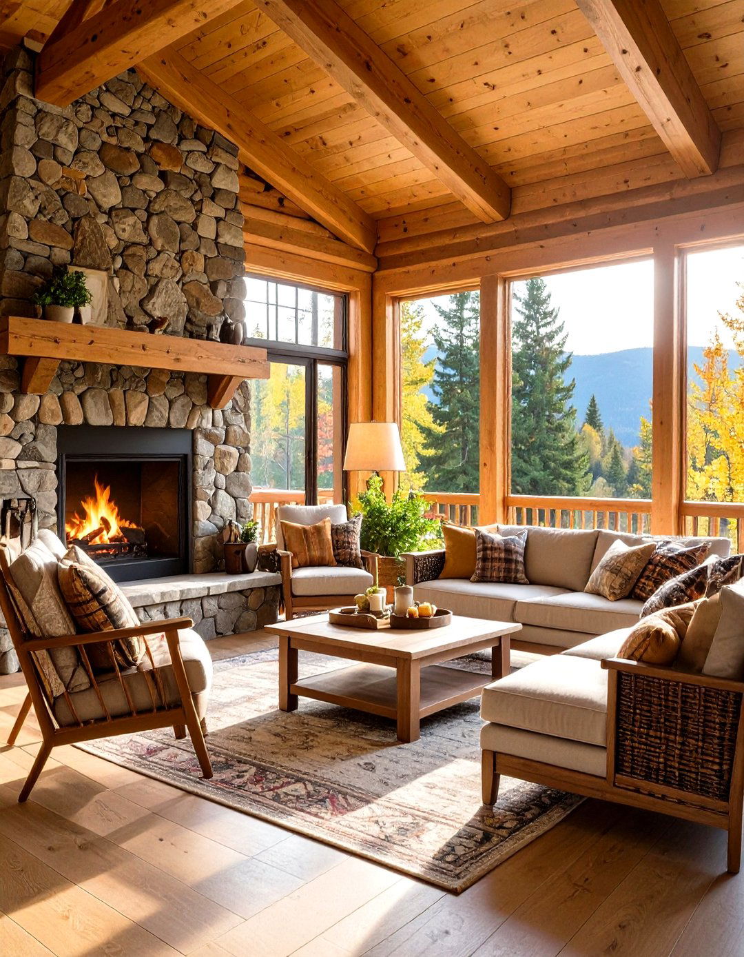 The Rustic Cabin Style Sun Porch - 30 enclosed patio ideas