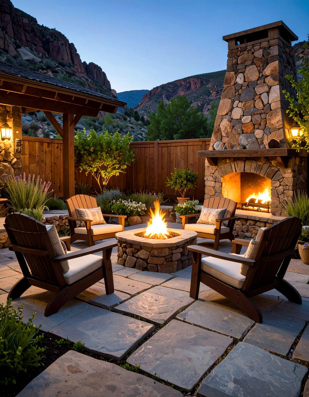 The Rustic Canyon Flagstone Patio - 30 flagstone patio ideas