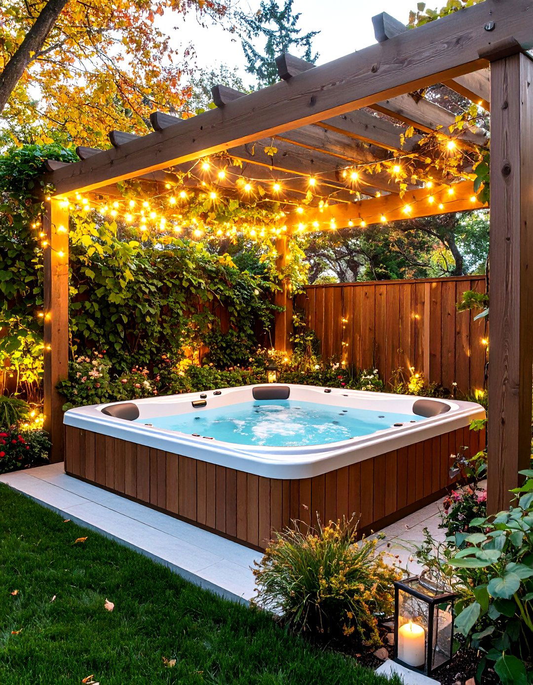 The Rustic Cedar Enclosure Hot Tub - 30 backyard hot tub ideas