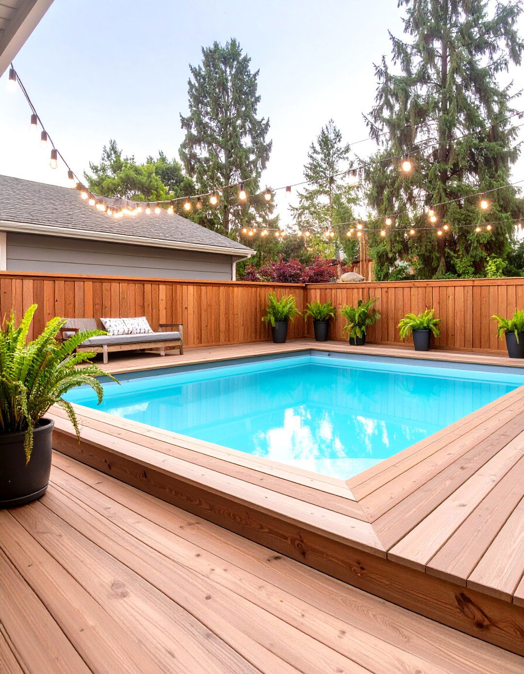 The Rustic Cedar Retreat Deck - 30 above ground pools with deck ideas