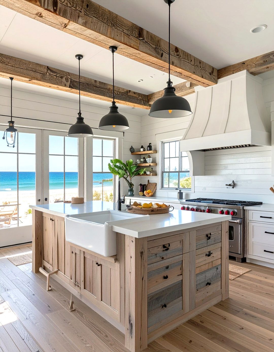 The Rustic Coastal Farmhouse - 30 beach house design ideas
