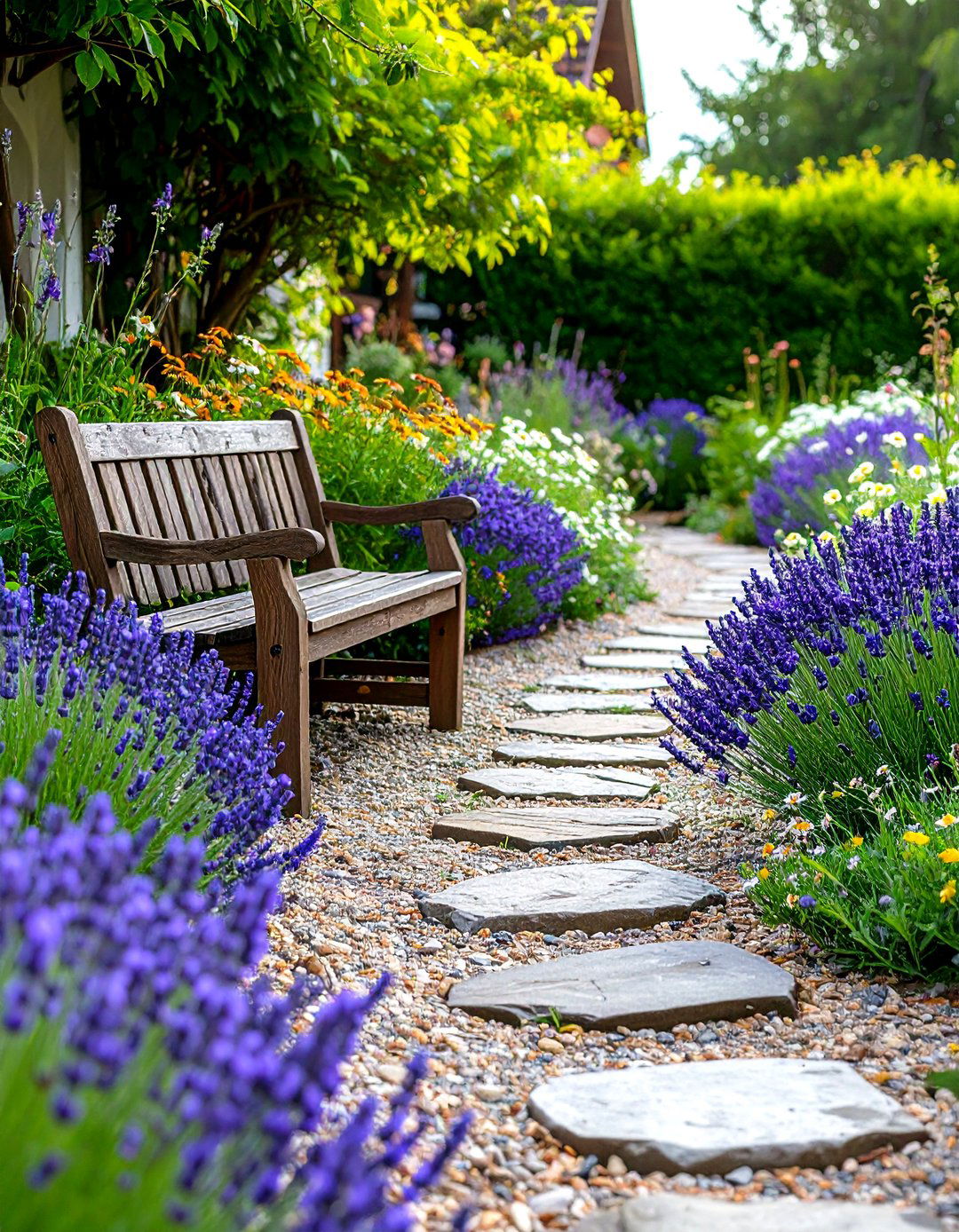 The Rustic Cottage Gravel Pathway - 30 gravel backyard ideas