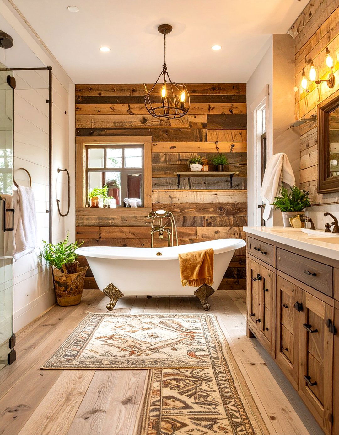 The Rustic Farmhouse Bathroom - 30 bathroom decoration ideas
