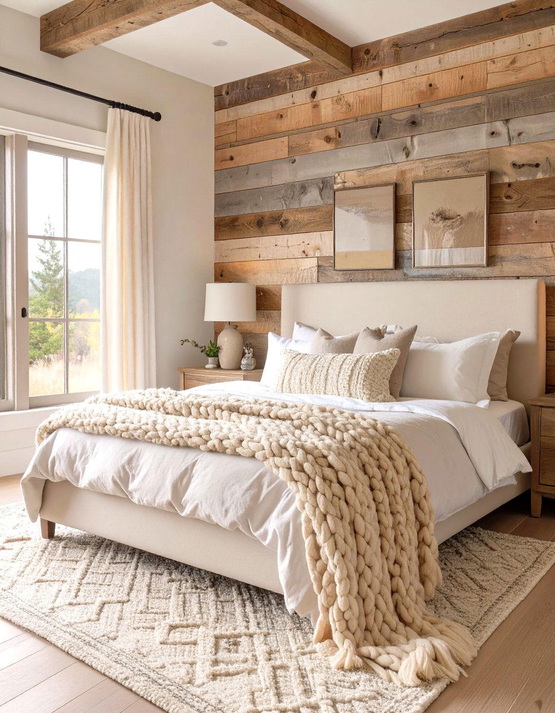 The Rustic Farmhouse Bedroom - 30 neutral bedroom ideas