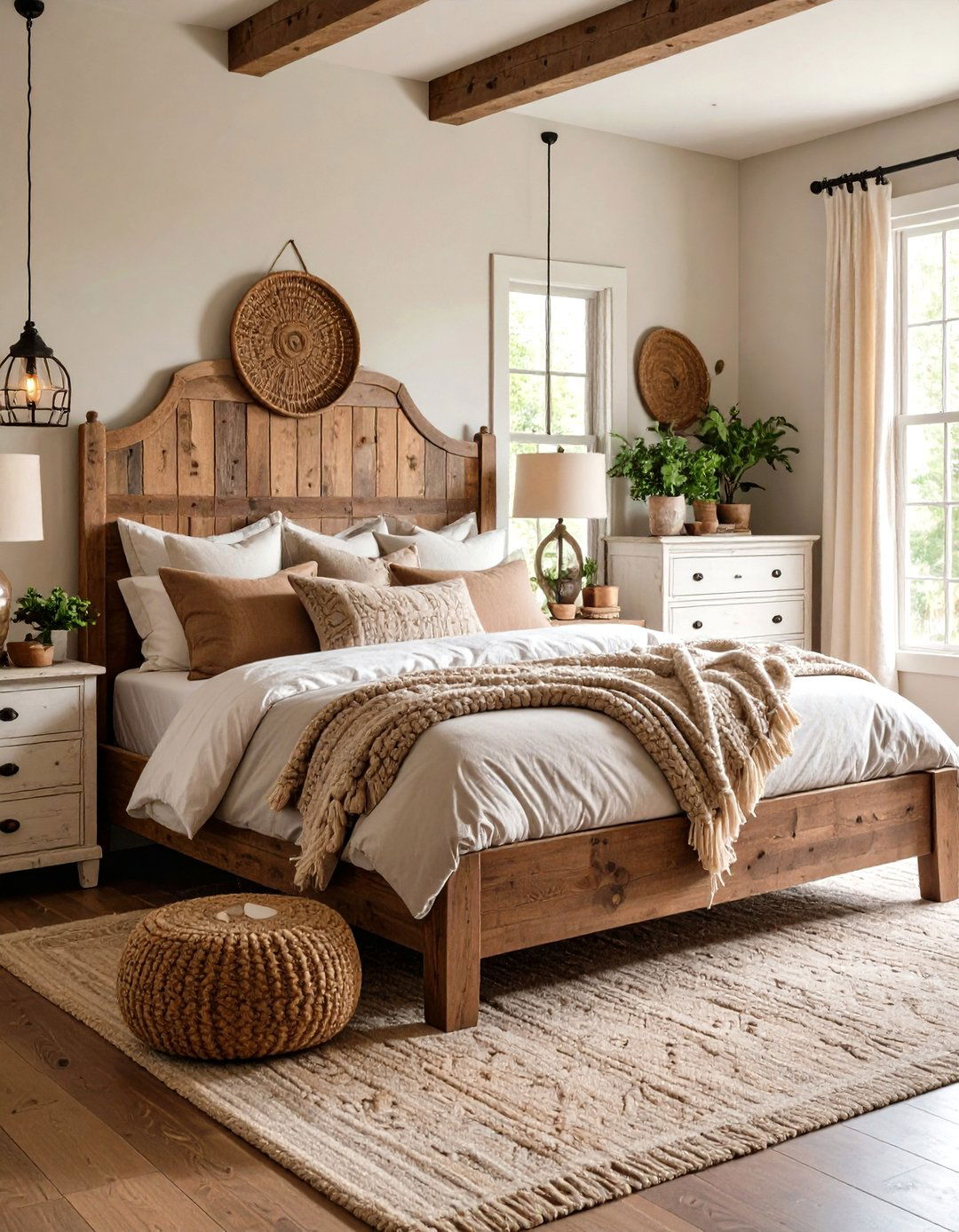 The Rustic Farmhouse Bedroom - 30 decorating bedroom ideas