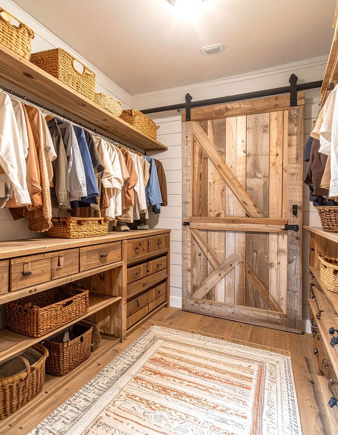 The Rustic Farmhouse Closet Charm - 30 closet makeover ideas