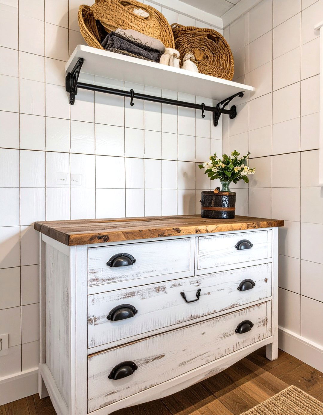 The Rustic Farmhouse Closet Dresser - 30 closet dresser ideas
