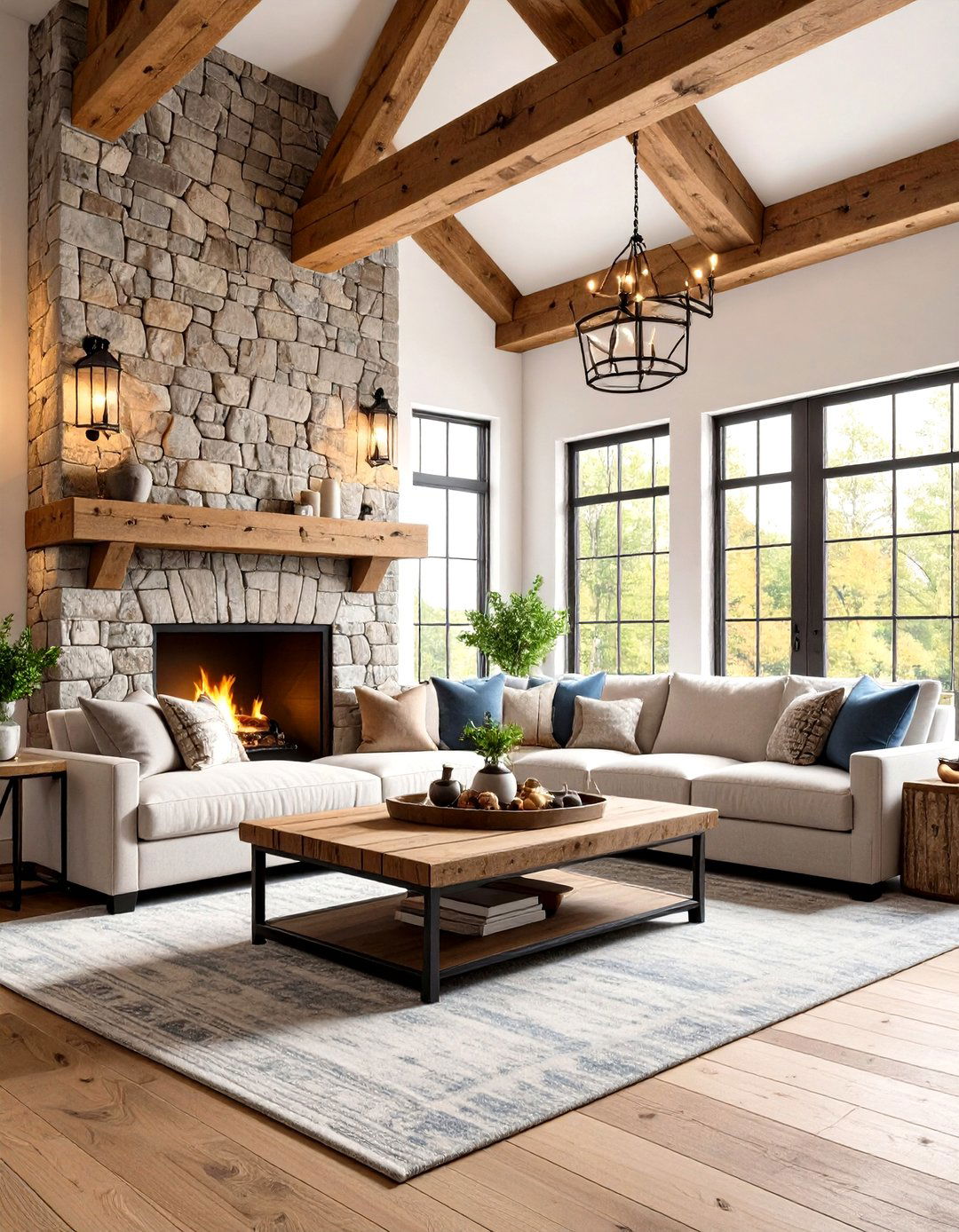 The Rustic Farmhouse Family Room Retreat - 30 family room decorating ideas