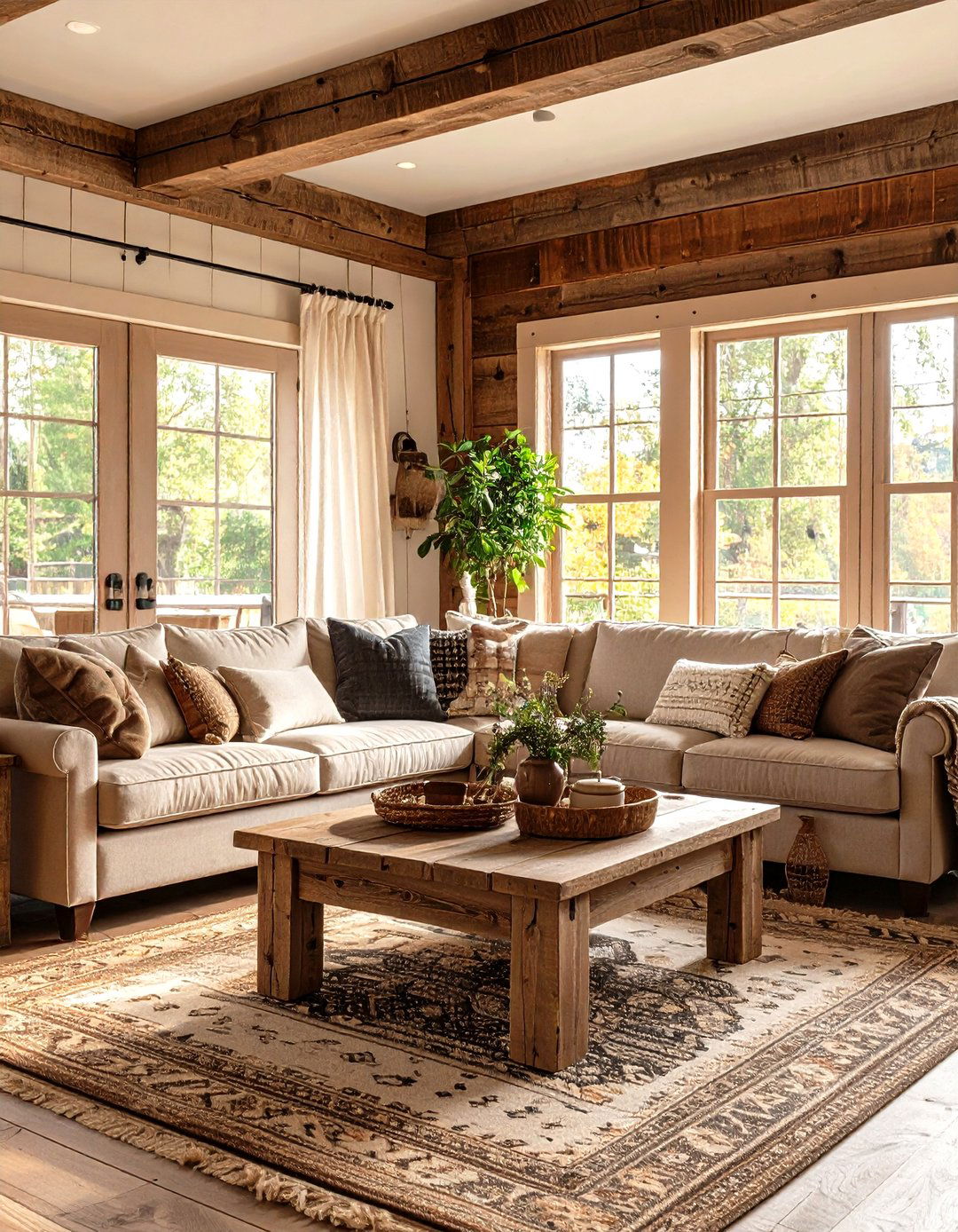 The Rustic Farmhouse Family Room - 30 family room vs living room decorating ideas