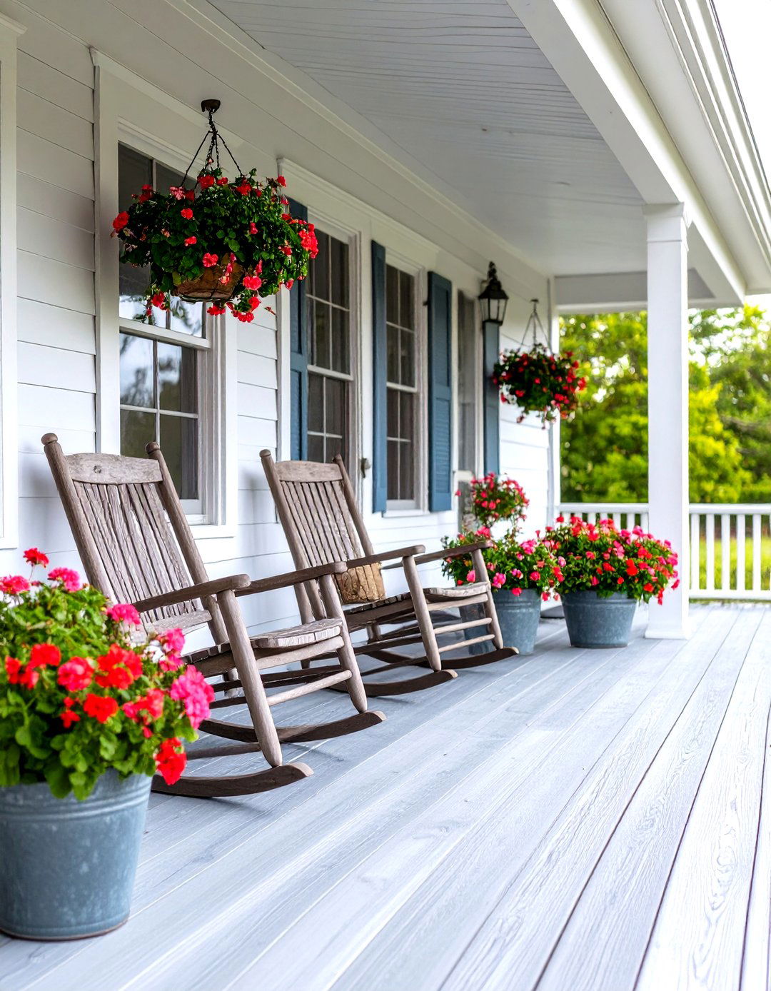 The Rustic Farmhouse Front Porch Deck - 30 front porch deck ideas