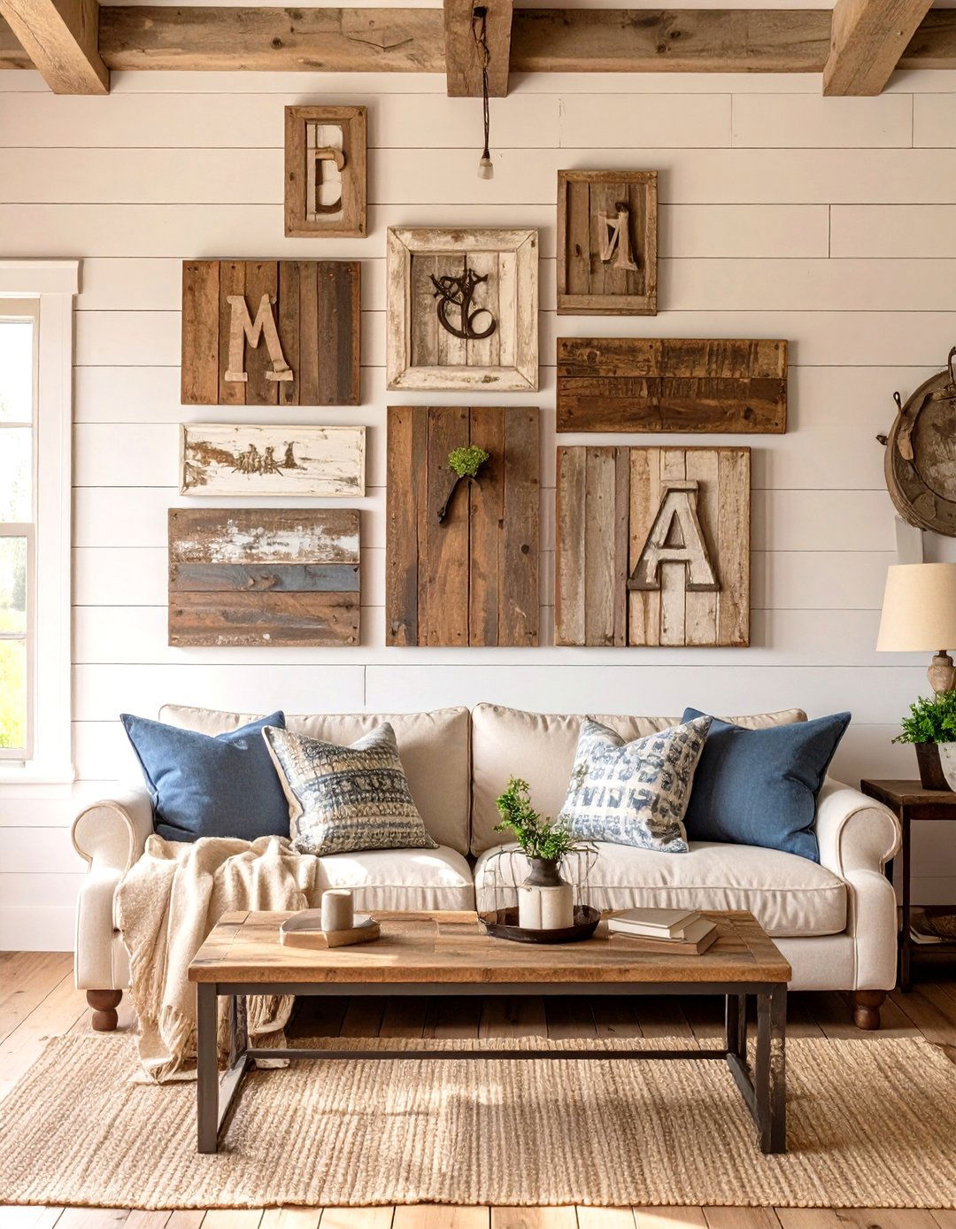 The Rustic Farmhouse Gallery Wall - 30 home wall decor ideas