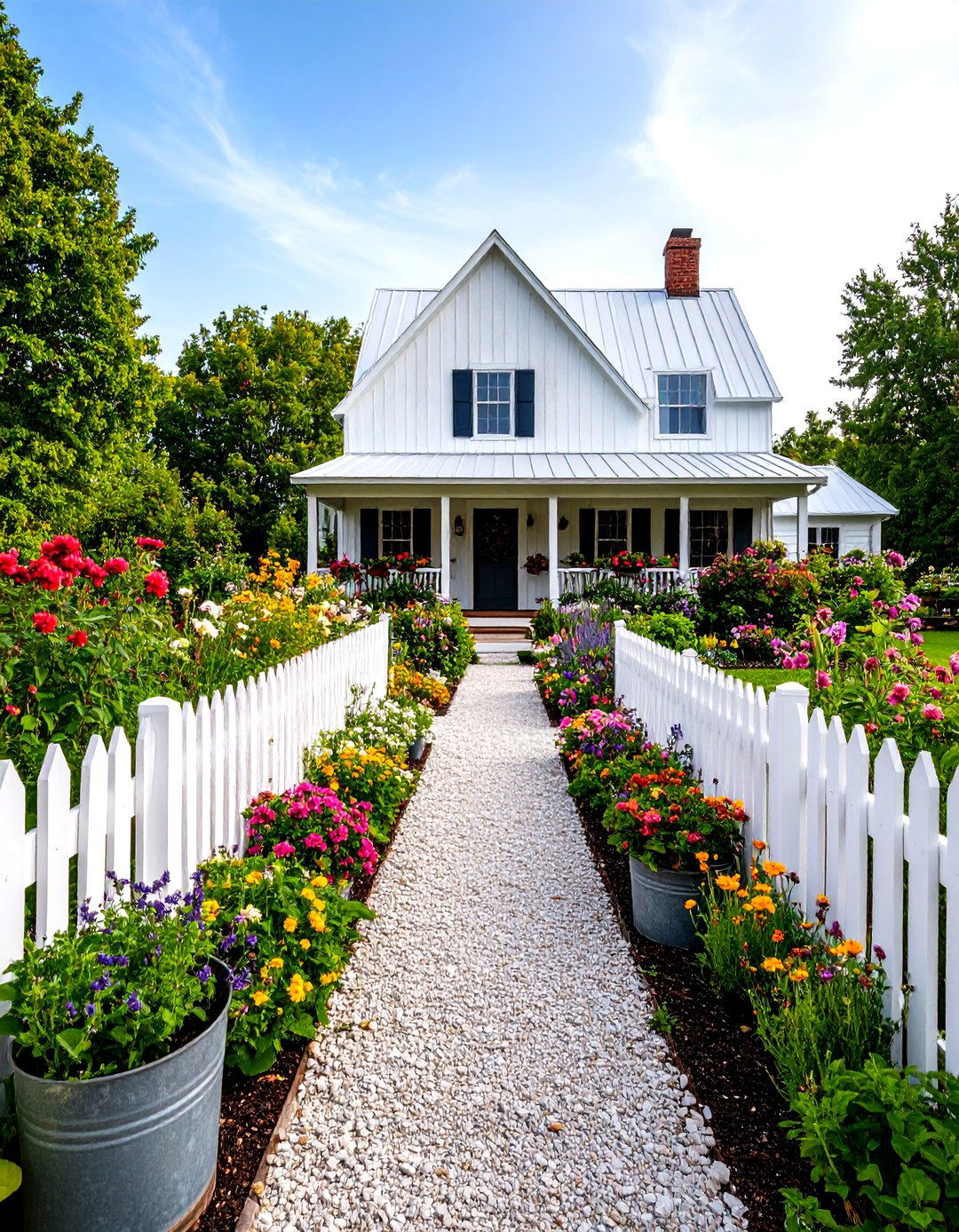 The Rustic Farmhouse Garden - 30 front yard garden ideas