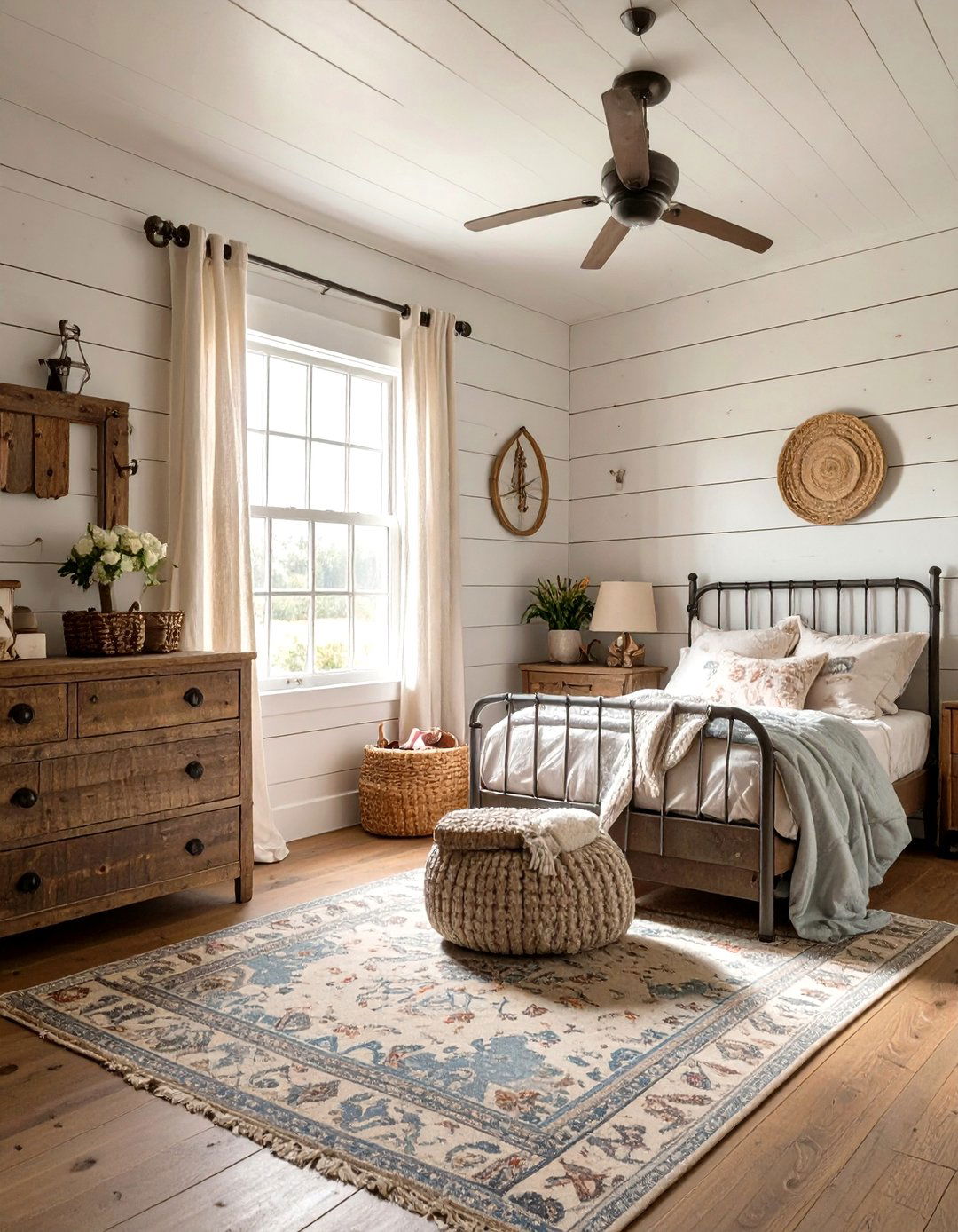 The Rustic Farmhouse Girls Room - 30 girls room decor ideas