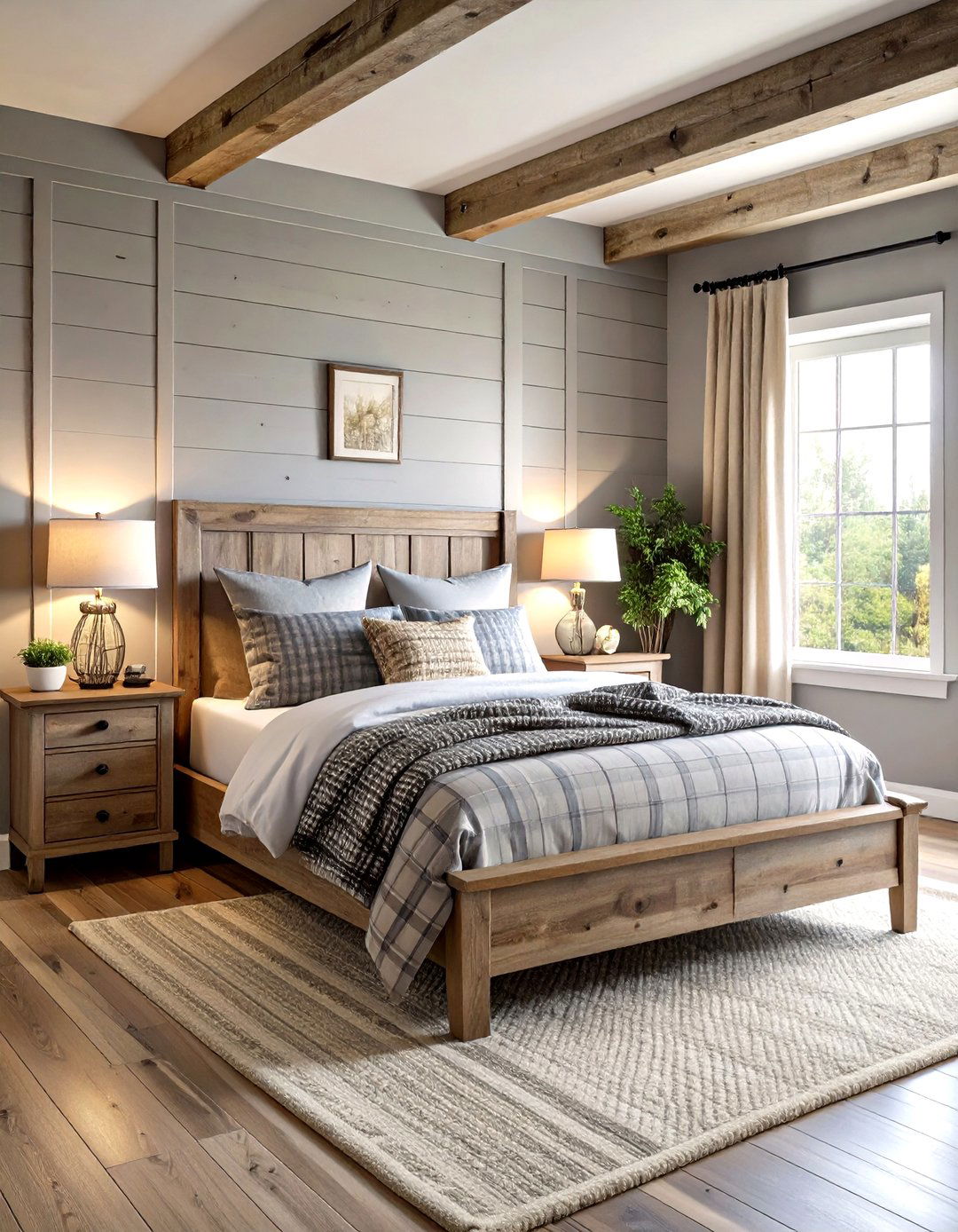The Rustic Farmhouse Grey Bedroom - 30 grey bedroom ideas