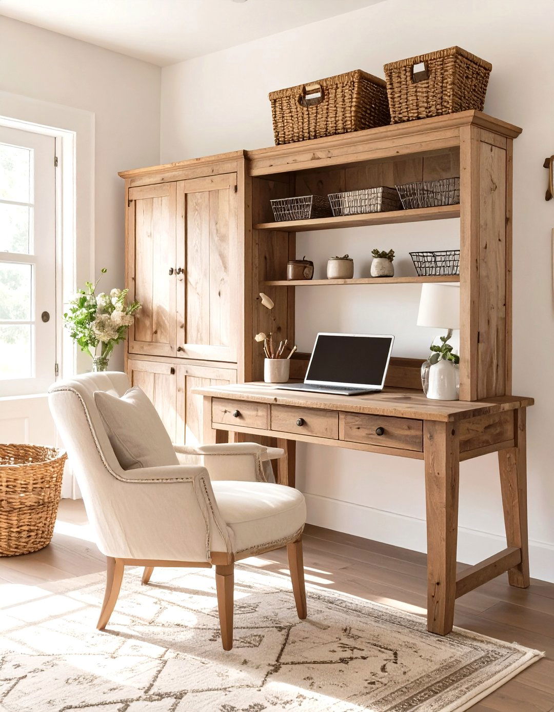 The Rustic Farmhouse Home Office - 30 home office furniture ideas