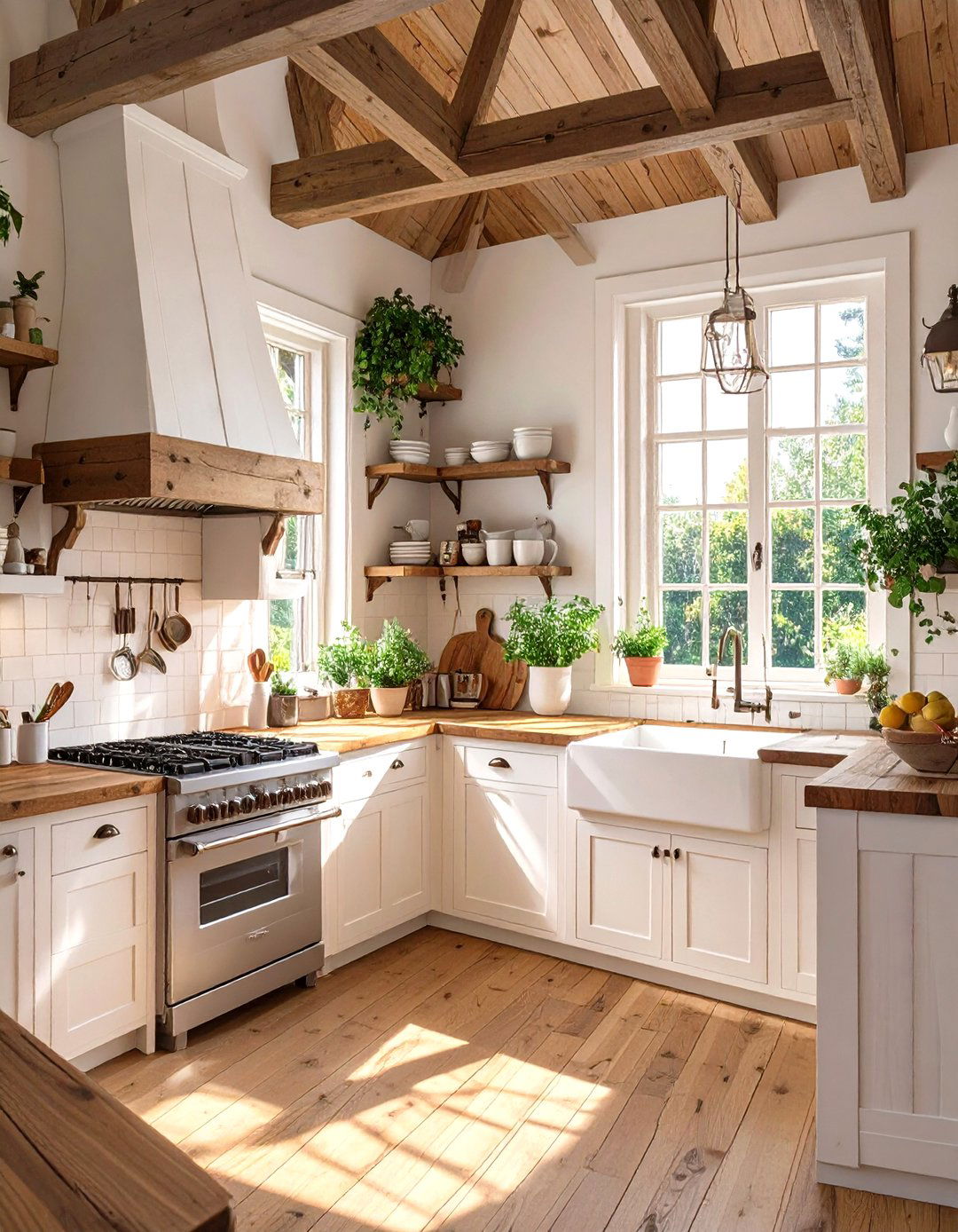 The Rustic Farmhouse Kitchen - 30 free online kitchen design ideas