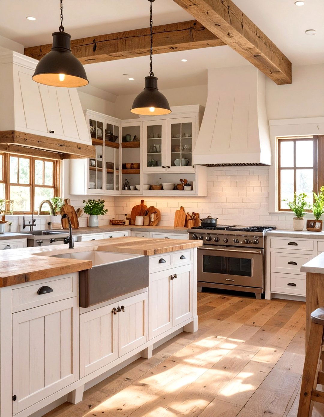 The Rustic Farmhouse Kitchen