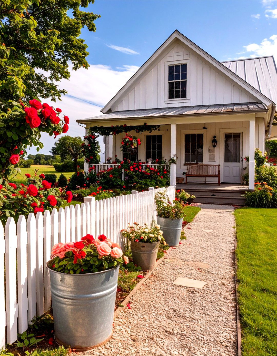 The Rustic Farmhouse Landscape - 30 front of house landscaping ideas
