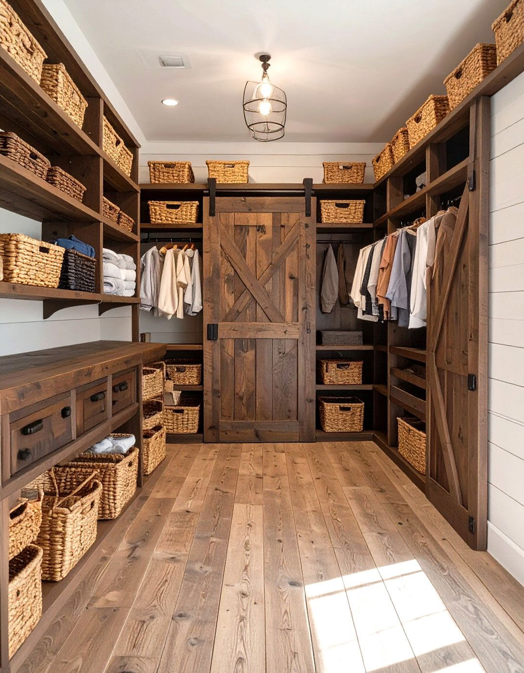 The Rustic Farmhouse Master Closet - 30 master closet ideas