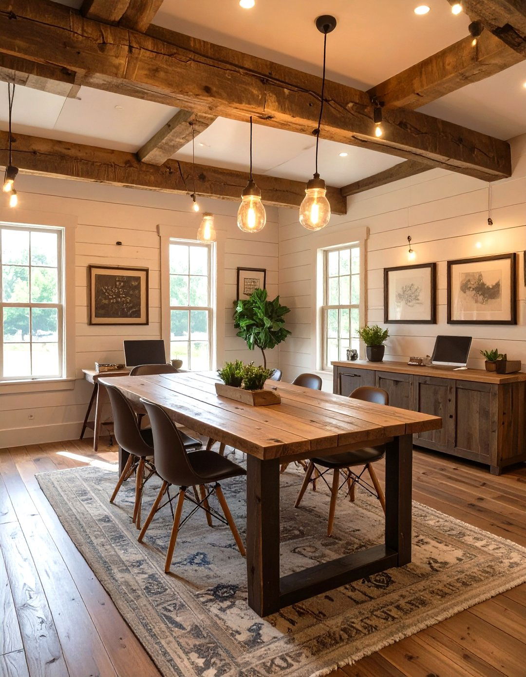 The Rustic Farmhouse Office - 30 cool office ideas