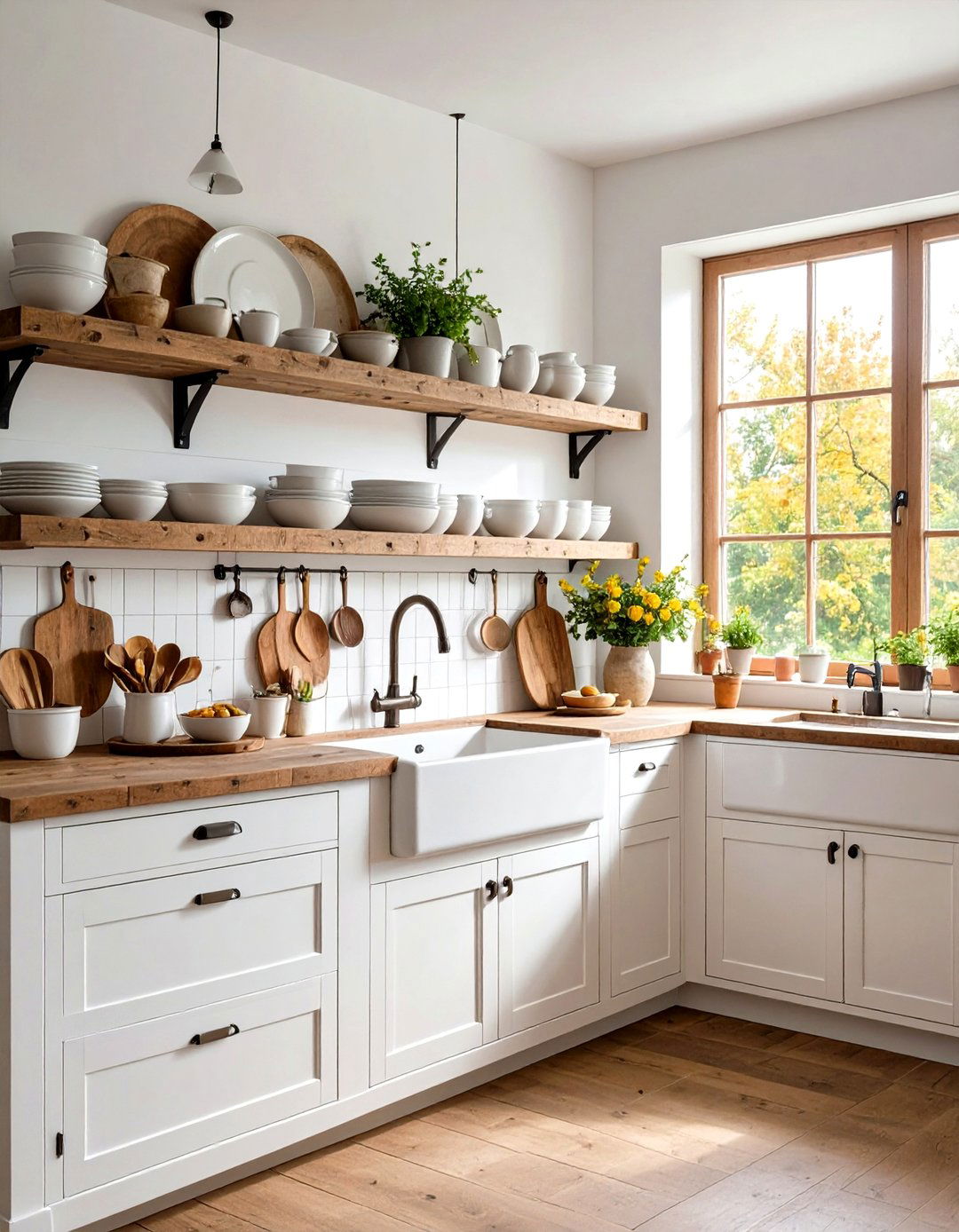 The Rustic Farmhouse Pantry Kitchen - 30 kitchen organizing ideas