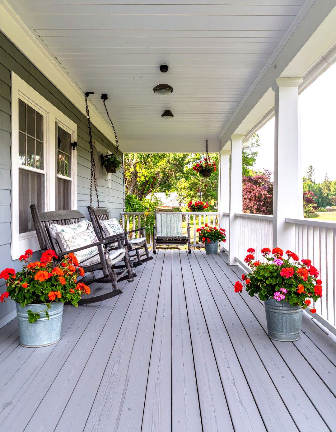 The Rustic Farmhouse Porch Deck - 30 cool deck ideas