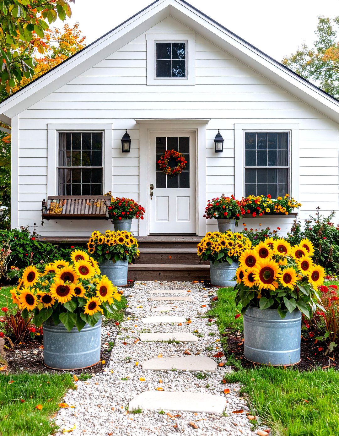 The Rustic Farmhouse Welcome - 30 front yard decor ideas