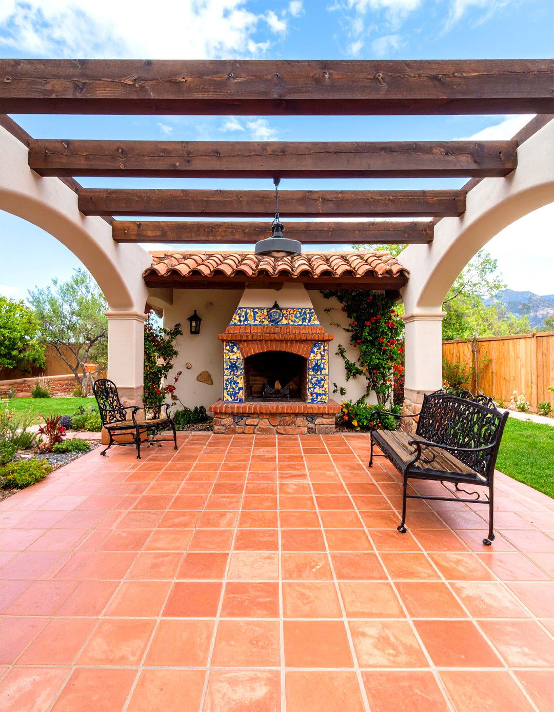 The Rustic Hacienda Patio - 30 desert landscaping ideas