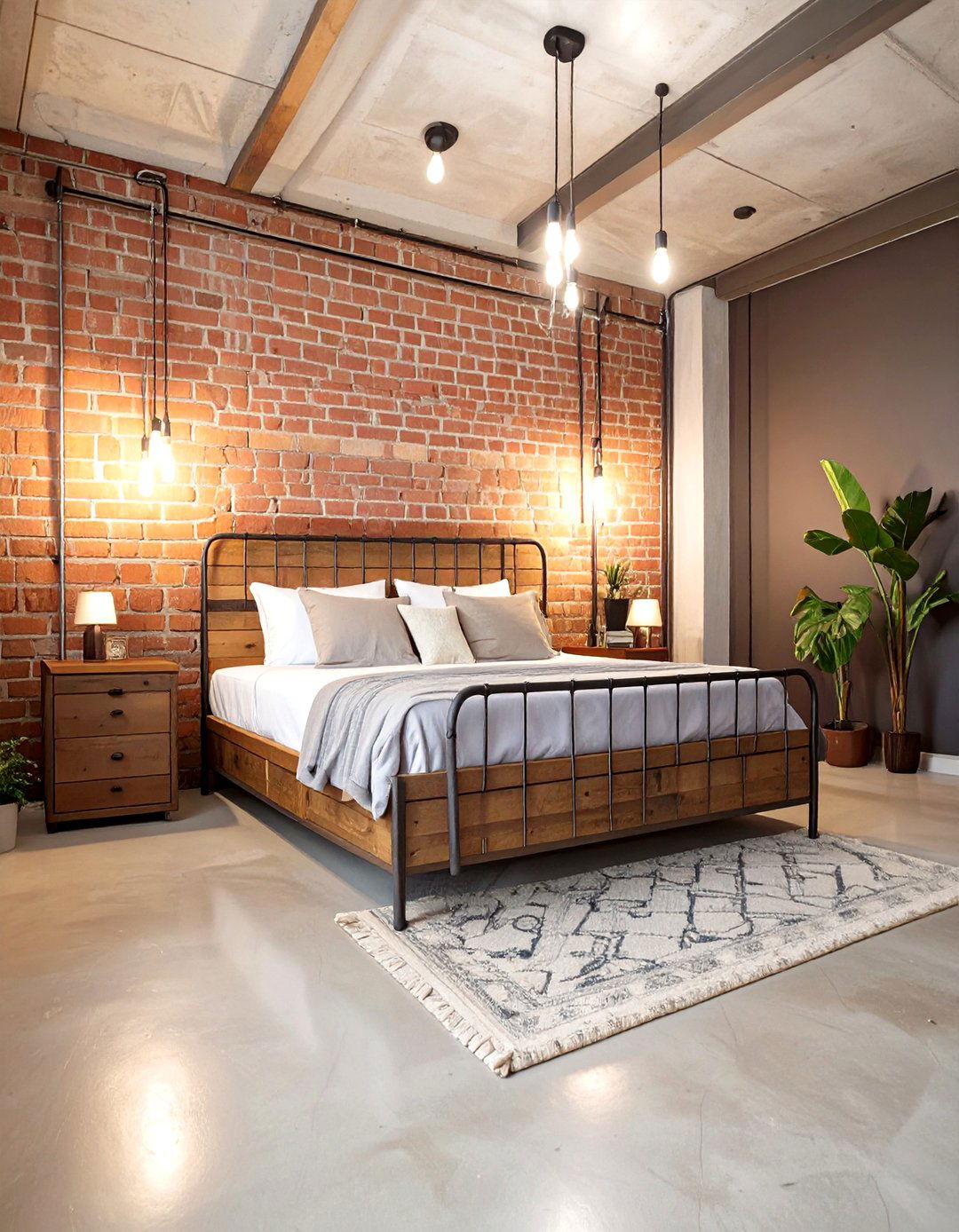 The Rustic Industrial Basement Bedroom - 30 basement bedroom ideas