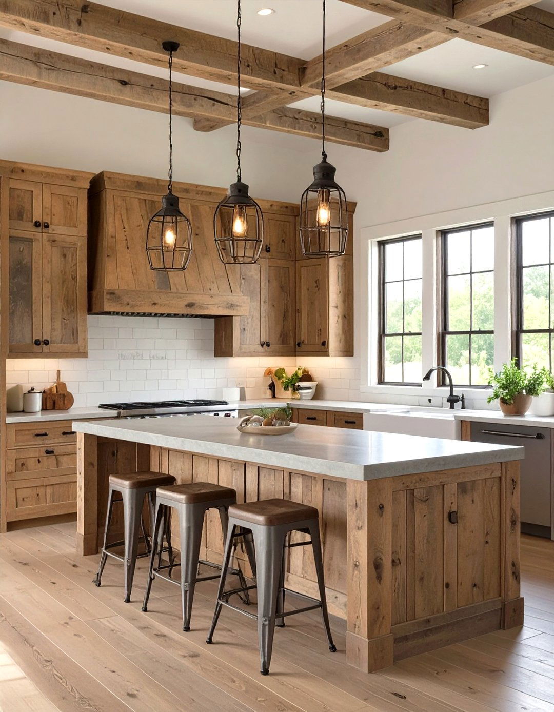 The Rustic Industrial Farmhouse Kitchen - 30 industrial interior design ideas