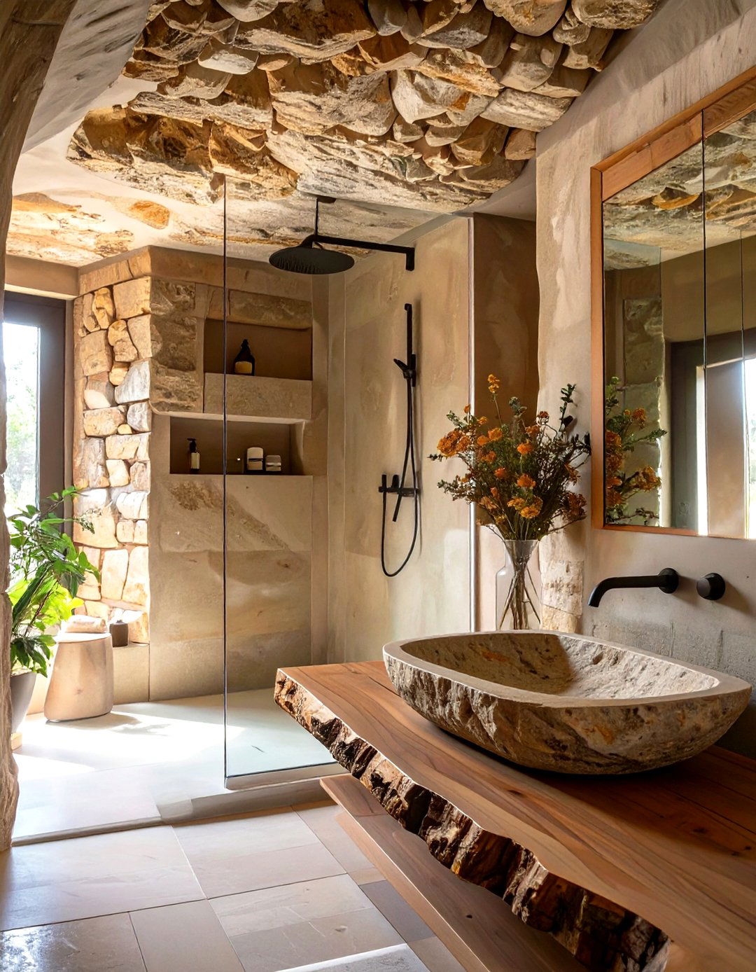 The Rustic Italian Grotto Bathroom - 30 mediterranean interior design ideas