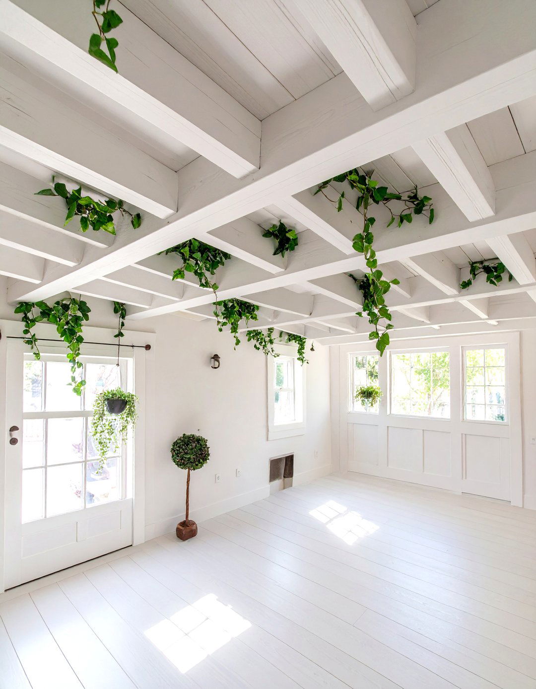 The Rustic Lattice Panel Ceiling - 30 cheap basement ceiling ideas