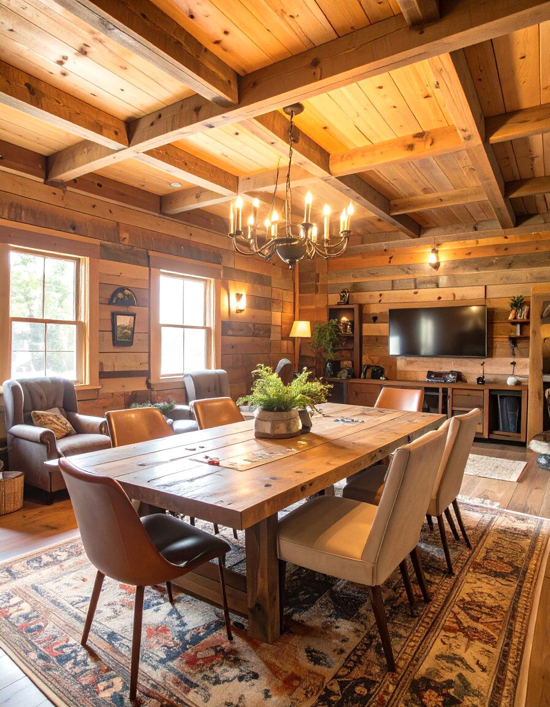 The Rustic Lodge Game Room Retreat - 30 garage game room ideas