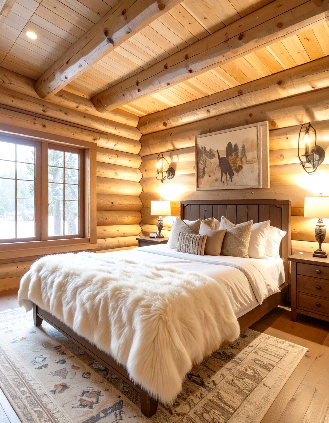 The Rustic Log Cabin Bedroom - 30 cabin bedroom ideas