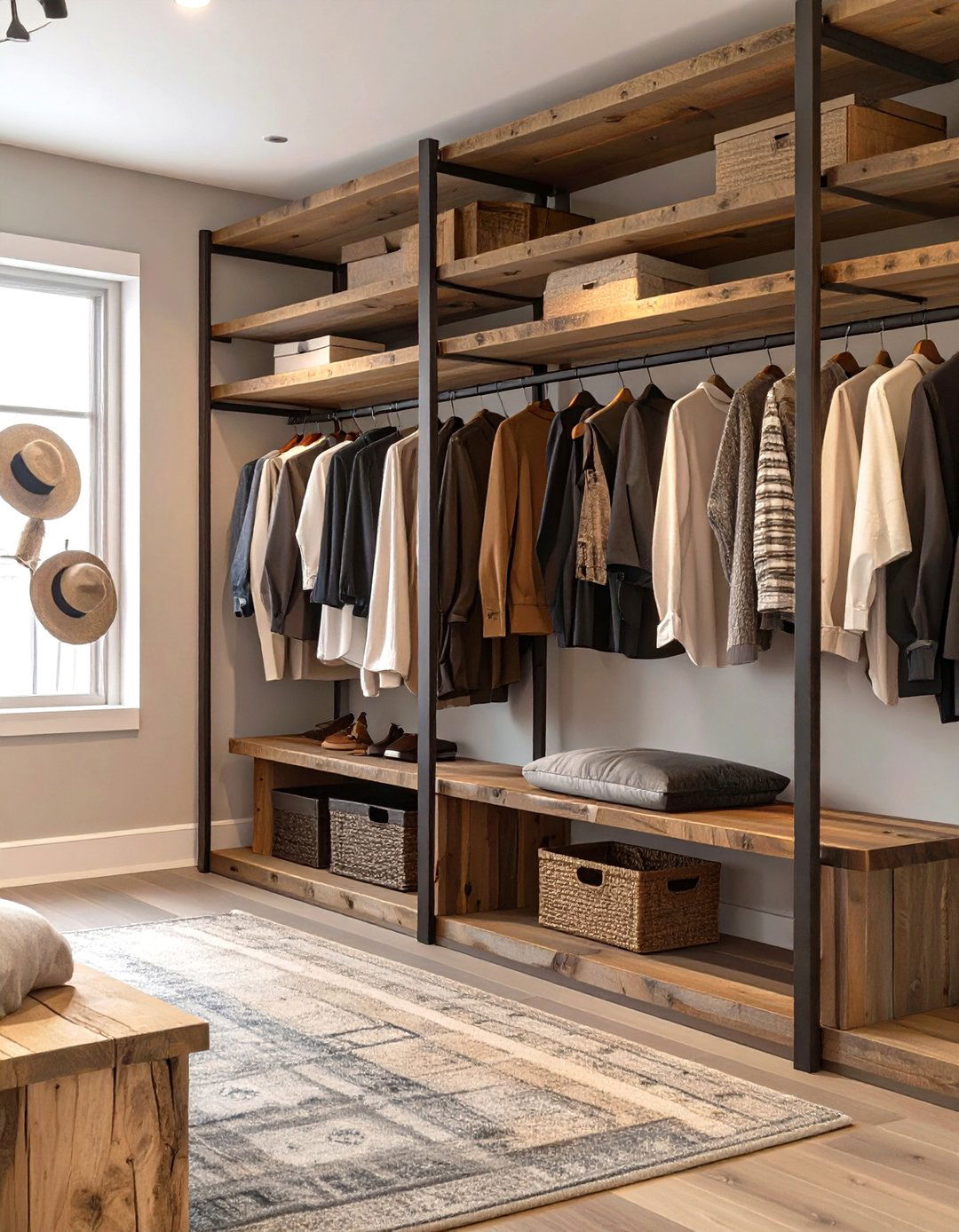 The Rustic Modern Custom Closet - 30 custom closet ideas