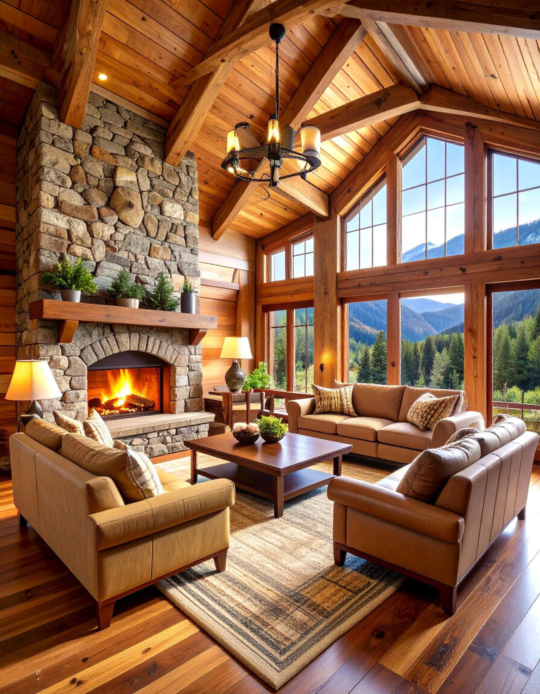 The Rustic Mountain Lodge Design - 30 3d house design ideas