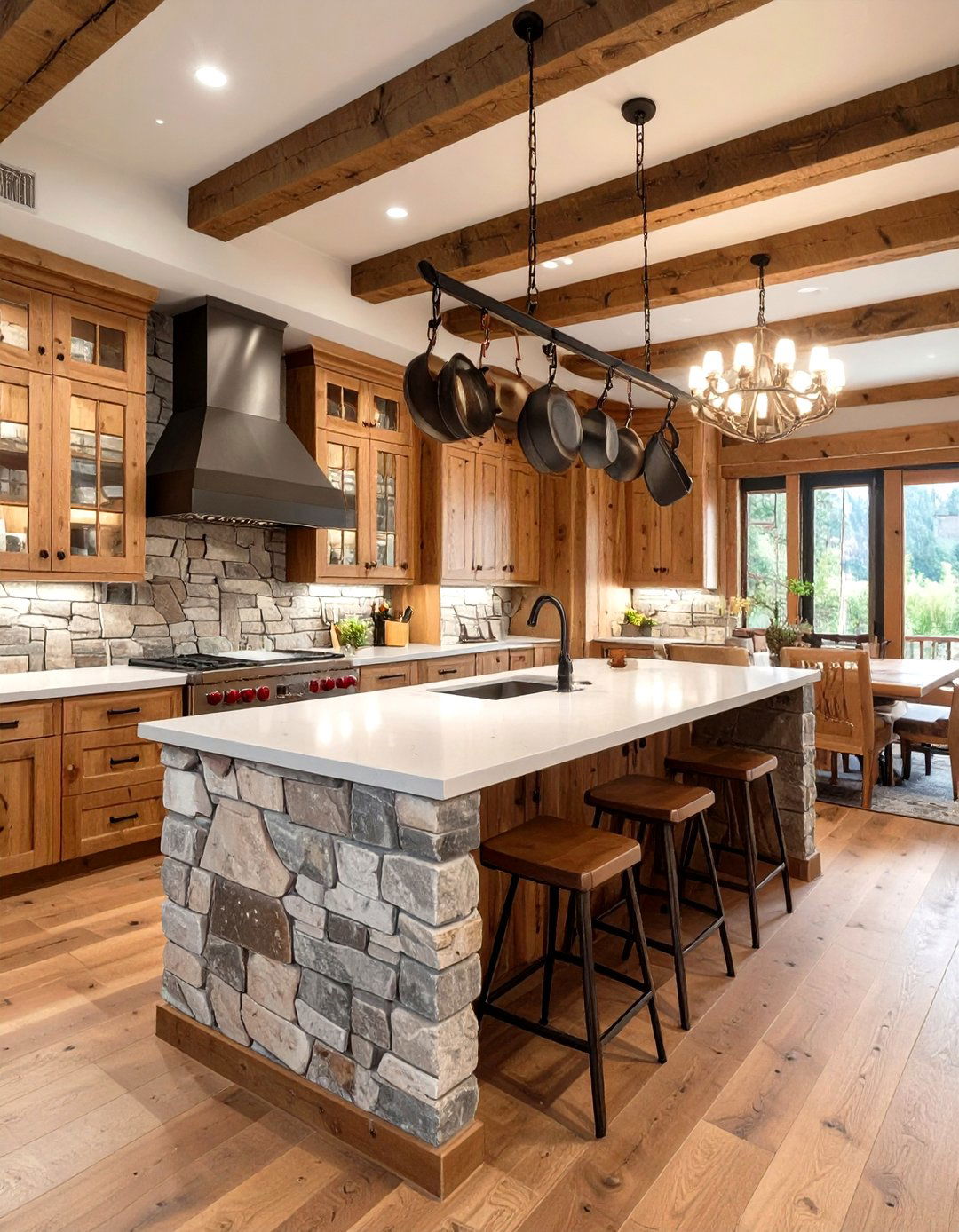 The Rustic Mountain Retreat Kitchen - 30 open kitchen ideas