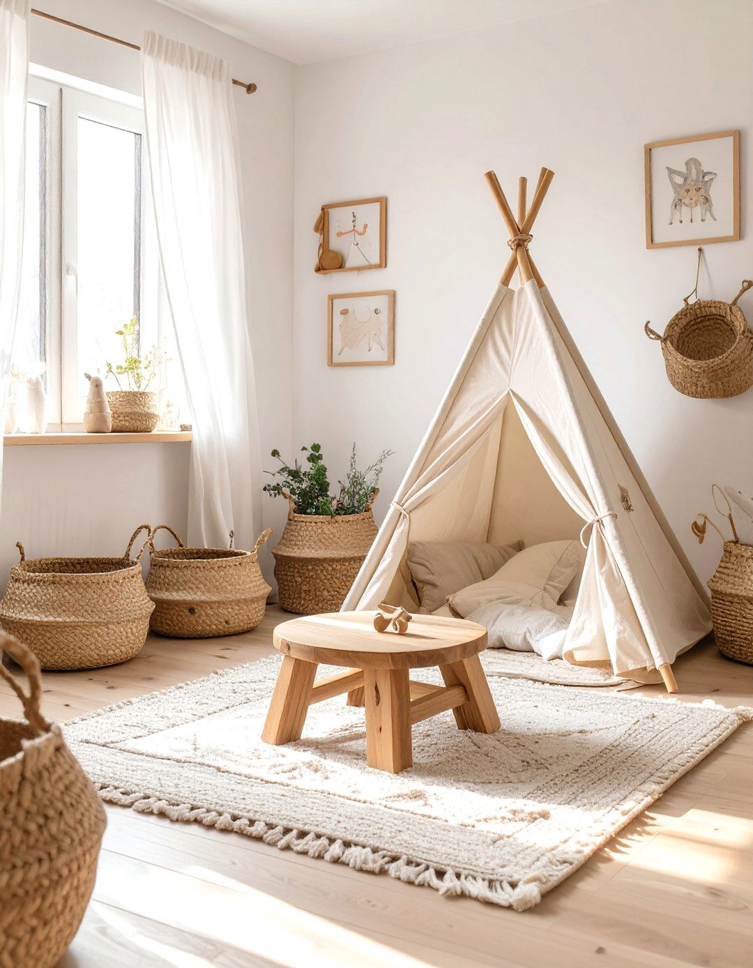 The Rustic Playroom with Natural Elements - 30 modern rustic interior design ideas