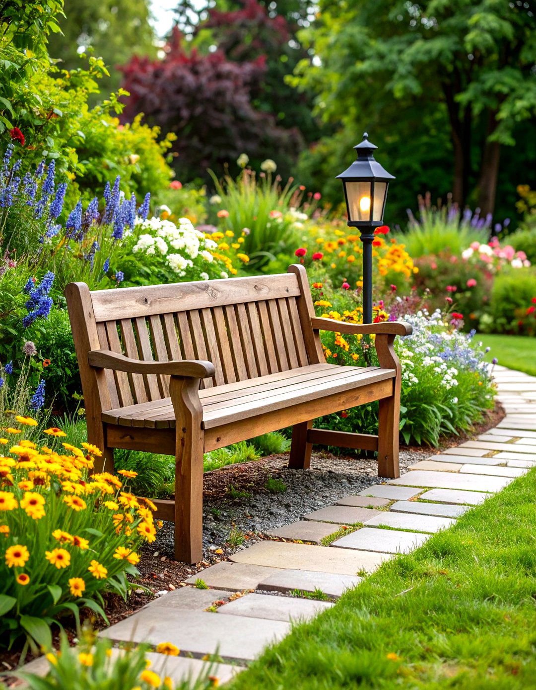 The Rustic Reclaimed Wood Garden Bench - 30 garden bench ideas
