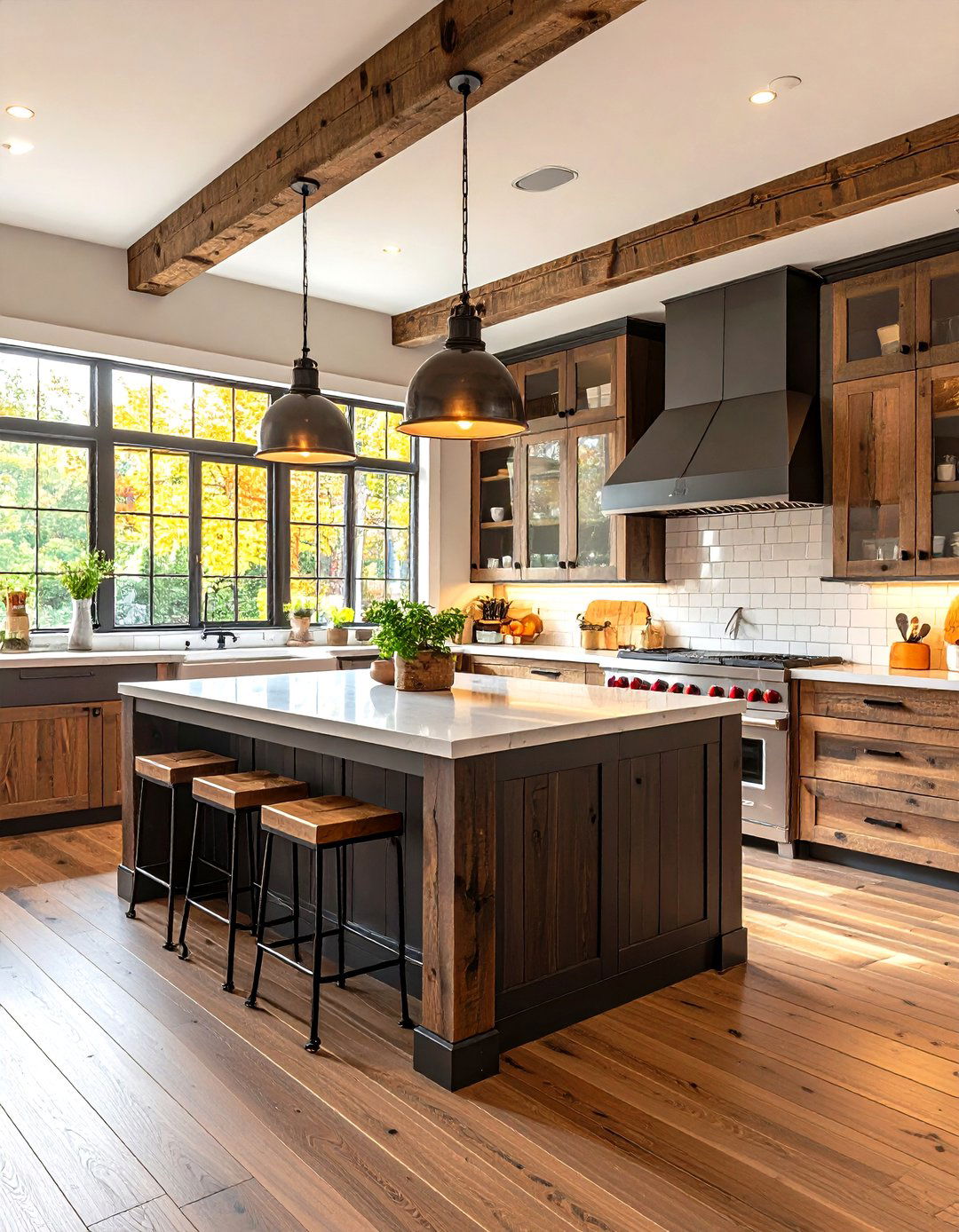 The Rustic Reclaimed Wood Kitchen - 30 farm house design ideas