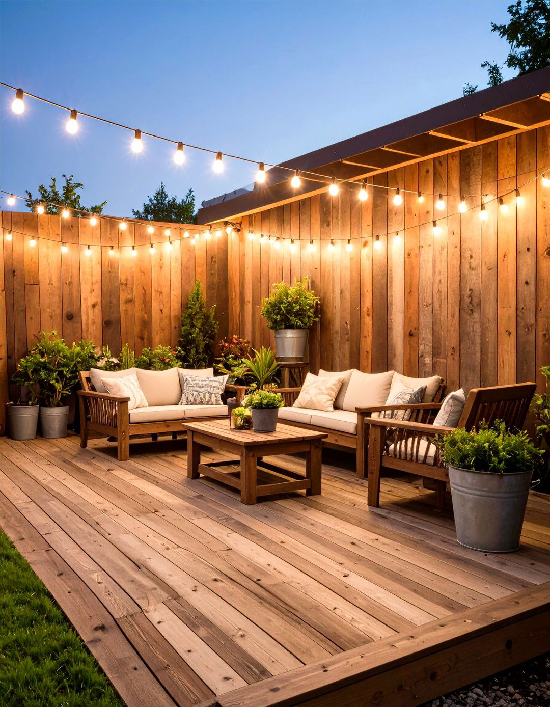 The Rustic Reclaimed Wood Wall - 30 deck privacy wall ideas
