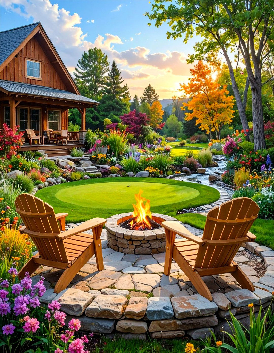 The Rustic Retreat Putting Green - 30 backyard putting green ideas