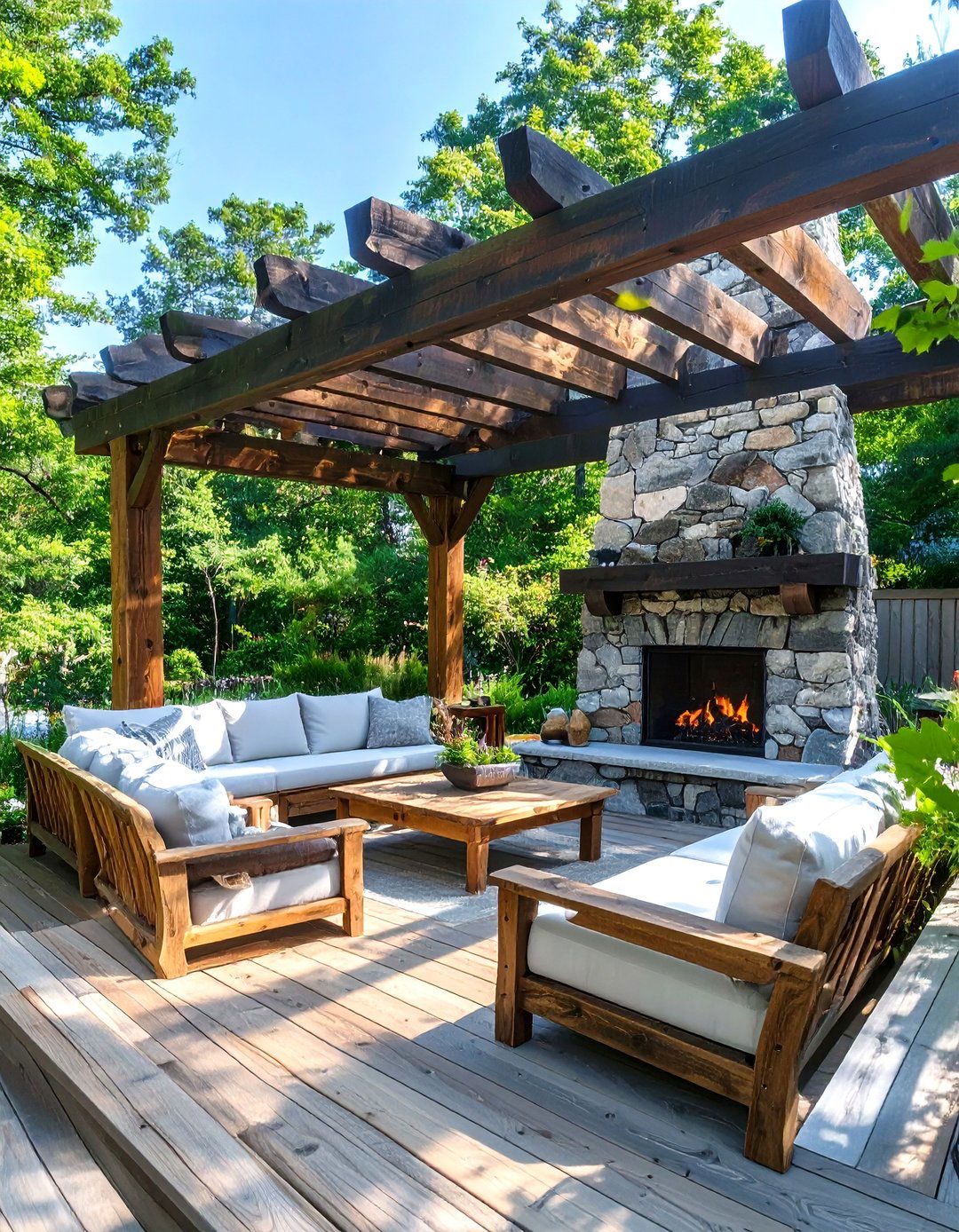 The Rustic Retreat with a Pergola Deck Design Software - 30 deck design software ideas