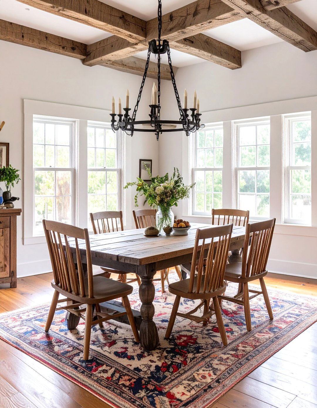 The Rustic Saltbox Dining Room - 30 american colonial interior design ideas